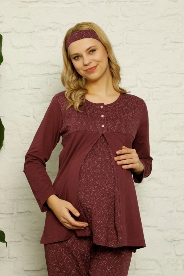 Chemise de nuit femme enceinte et post-partum