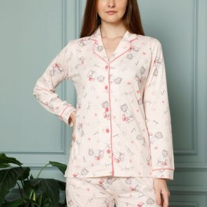 Ensemble de pyjama pour femme ours en peluche mignon