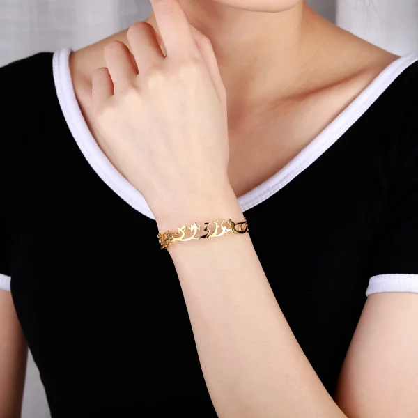 bracelet femme الحرية قدرة و الحب قدر